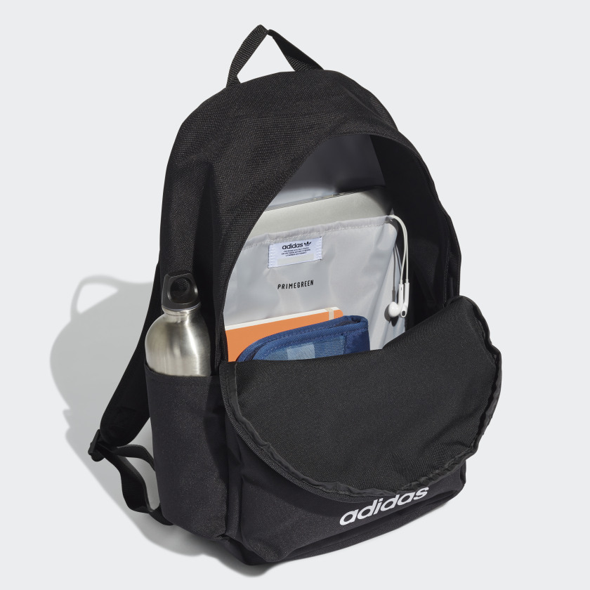 Adidas Mochila Trifolio Adicolor 24L – Negro - Imagen 4