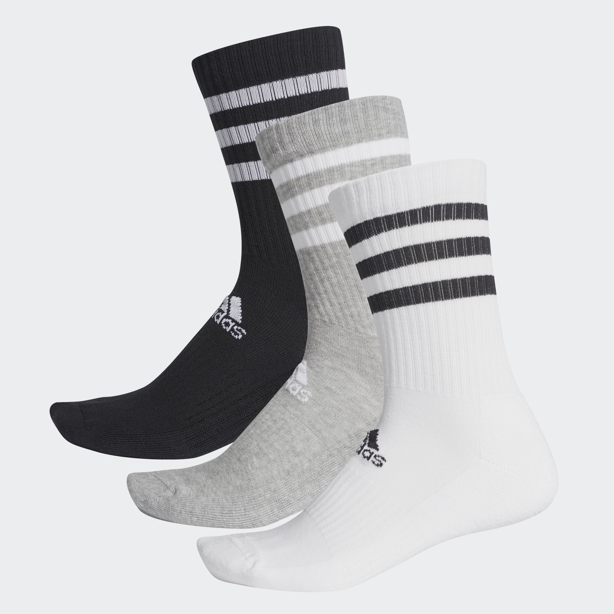 Adidas Medias Acolchadas 3 Tiras 3 Pares – Combinado - Imagen 5