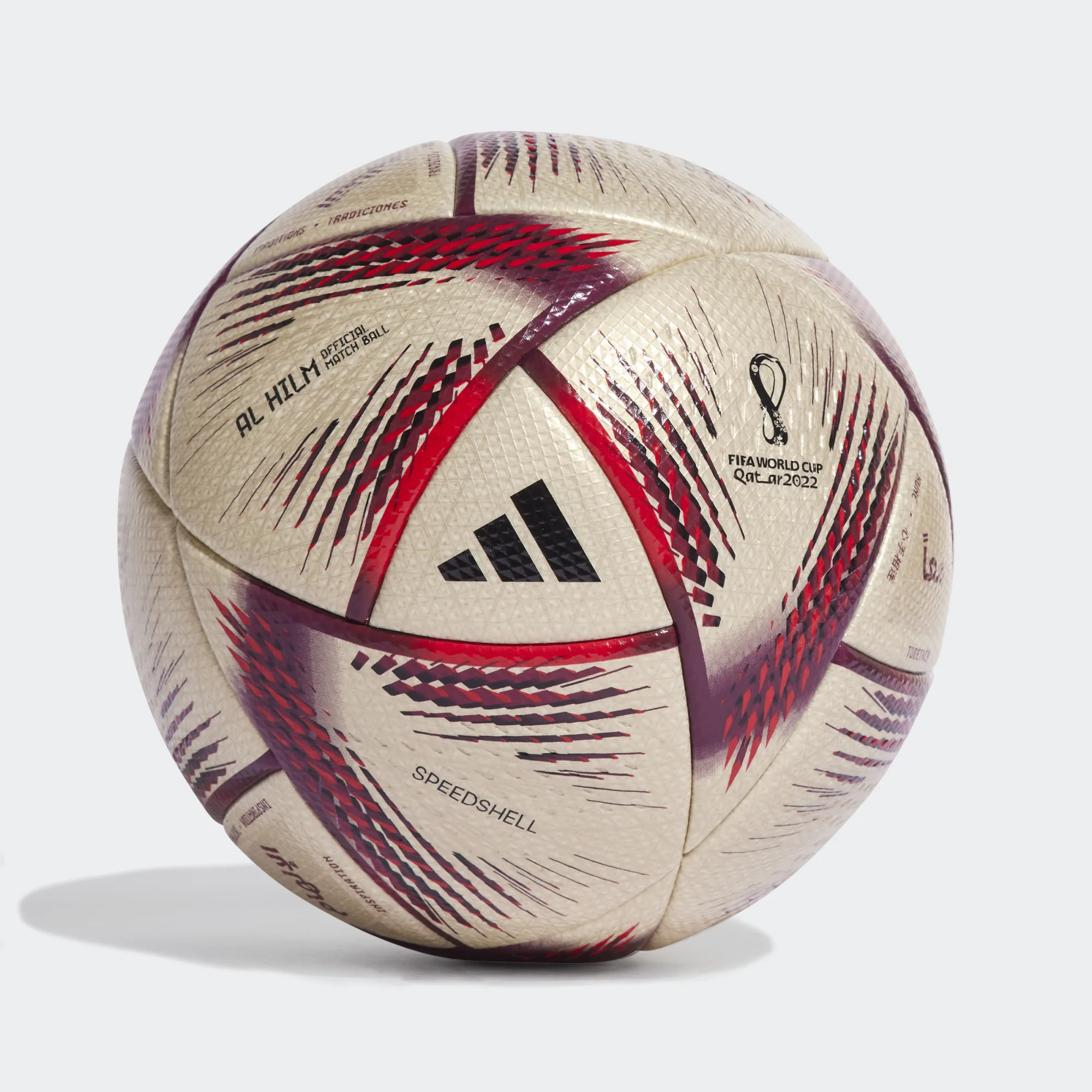 ADIDAS PELOTA DE FUTBOL AL HILM PRO HC0437 DORADO (1) Adidas Pelota Fútbol Qatar 2022 Al Hilm PRO - Imagen 1