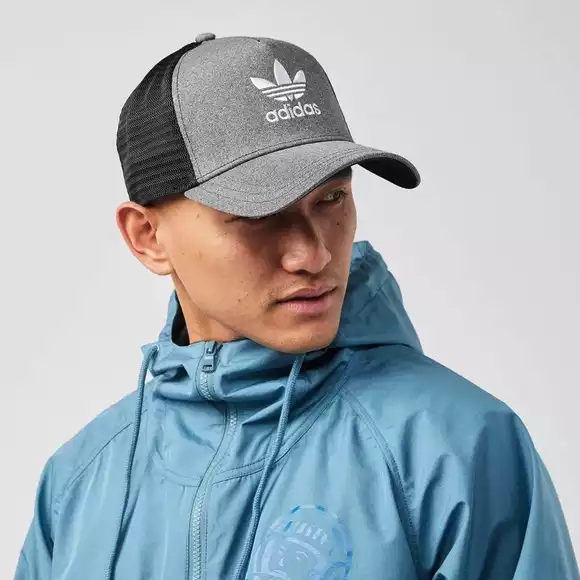 Adidas Gorra Trucker Trifolio - Plomo - Imagen 4