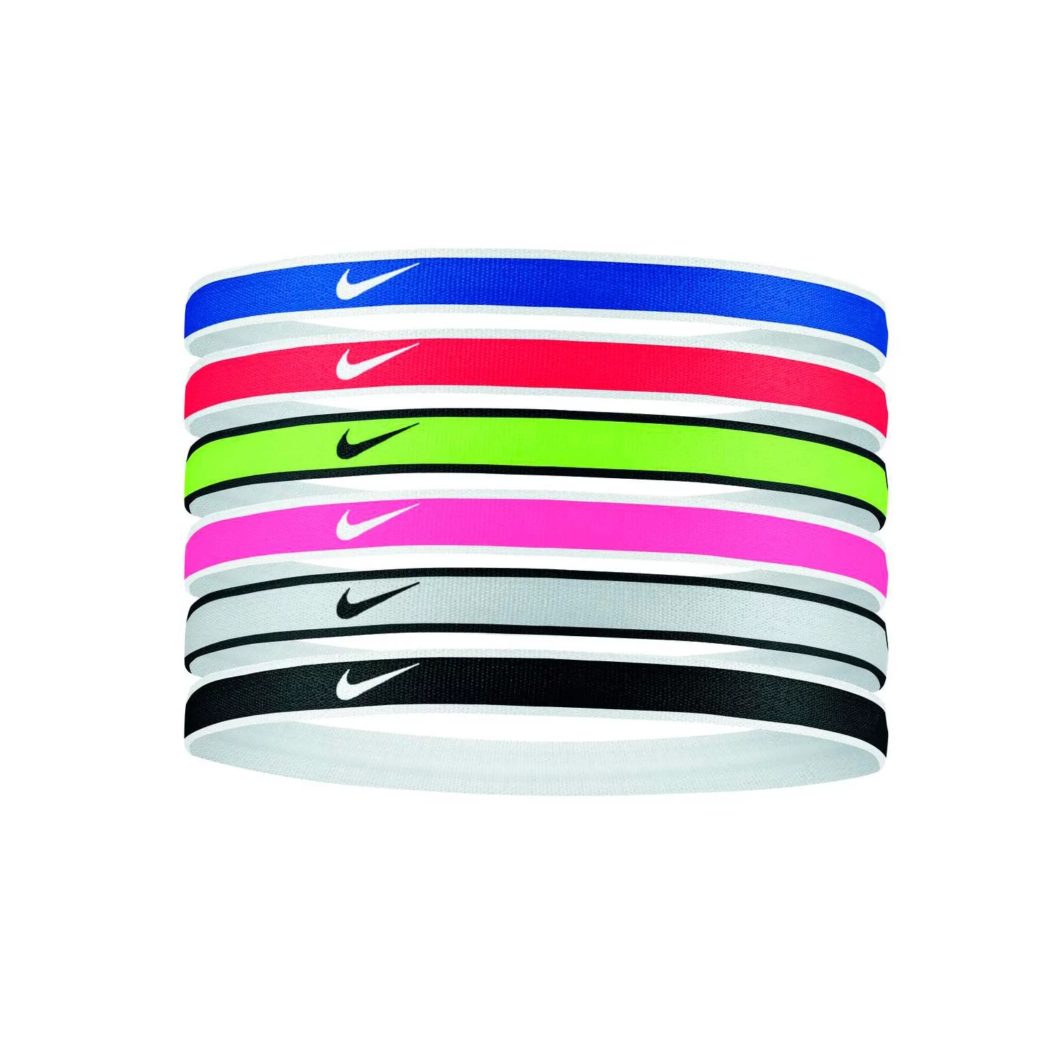 NIKE headband N1002021655OS_cintas-para-el-pelo-color-varios-colores-nike-swoosh-6-unidades (1)j Nike HeadBand Pack x6 Vinchas Swoosh - Imagen 1
