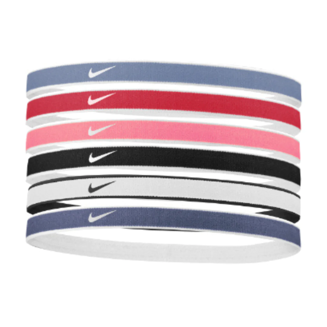 NIKE VINCHAS PARA EL CABELLO hairband headbands swoosh 6 coloresN1002021480OS (1) Nike HeadBand Pack x6 Vinchas Swoosh - Imagen 1