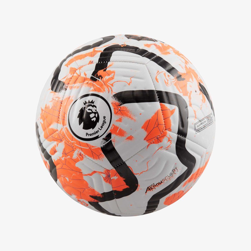 Nike Pelota de fútbol Premier League Academy 2023-2024 naranja blanco negro FB2985-100 (2) Nike Pelota de Fútbol Premier League 2023-2024 Academy Strike - Imagen 1